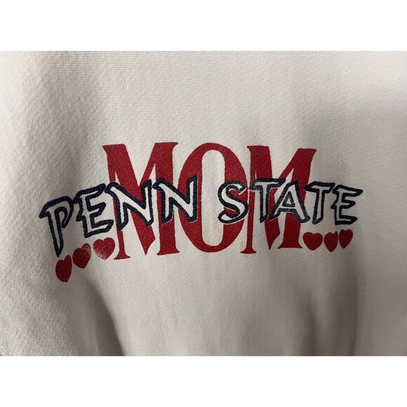 Vintage 90s Penn State Mom Graphic Sweatshirt Lee Tag Medium Made In The USA - Picture 3 of 9